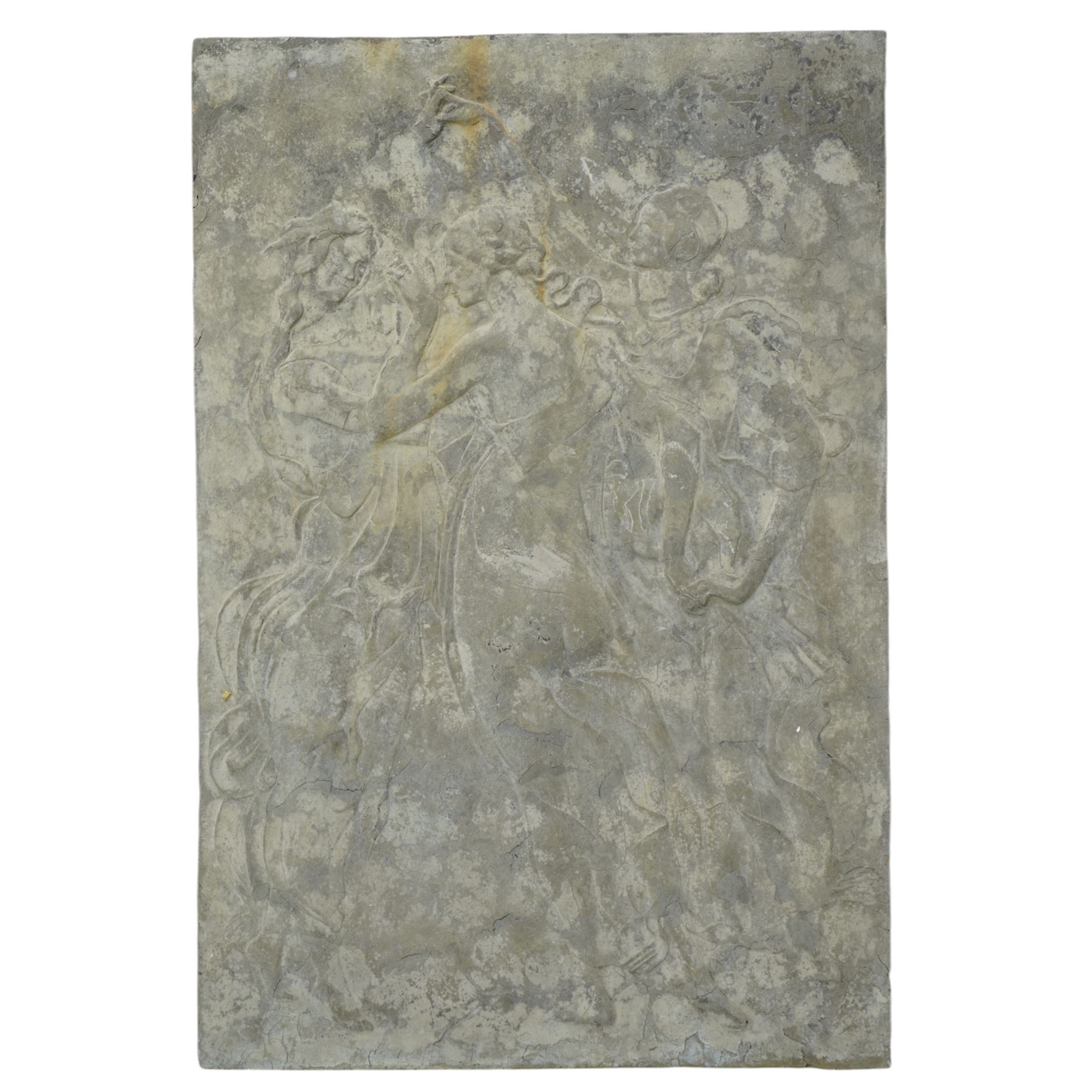 The Three Graces, cast plaster panel, H88cm, W58cm