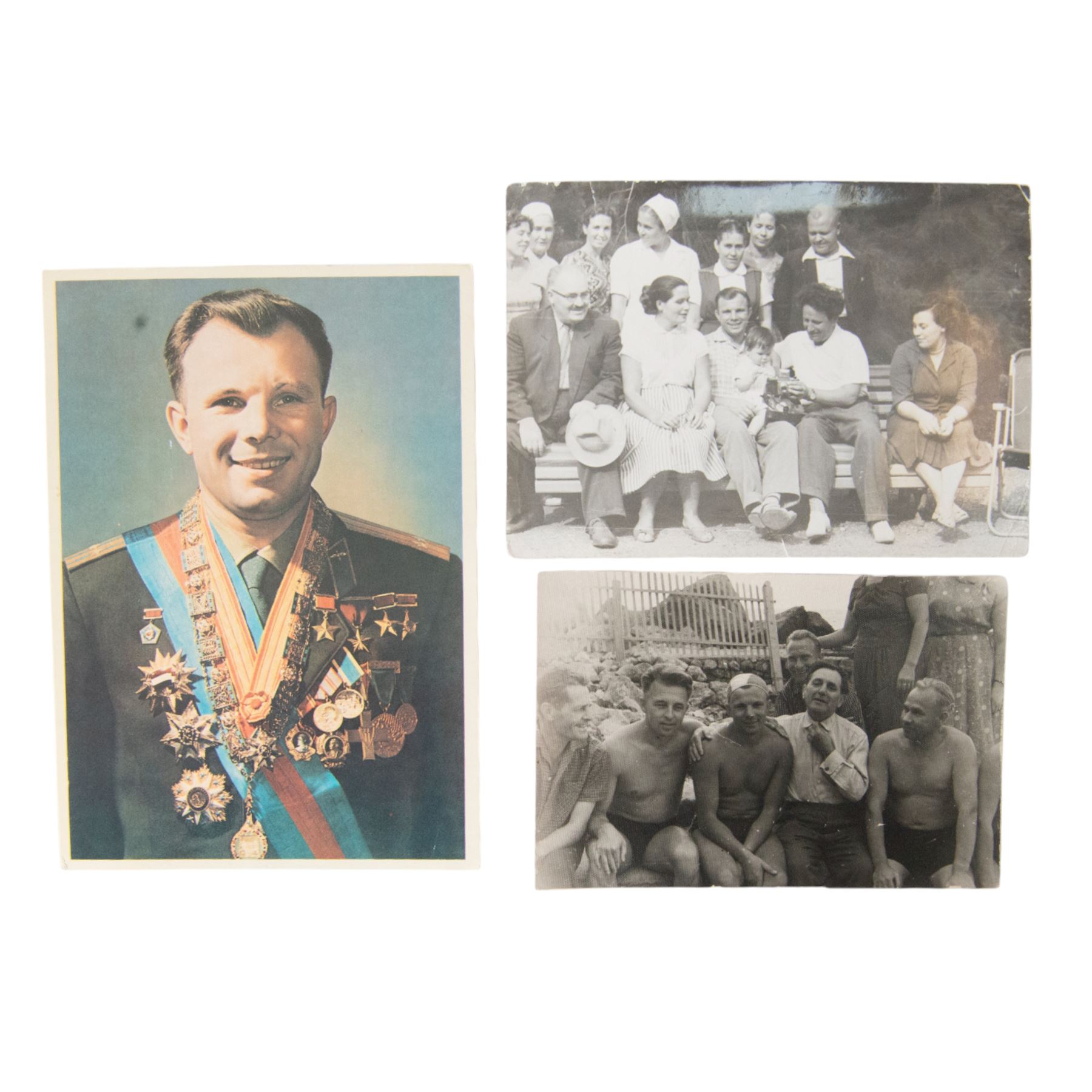 Original photographs of Yuri Gagarin, Soviet cosmonaut, the first human to journey into outer space 