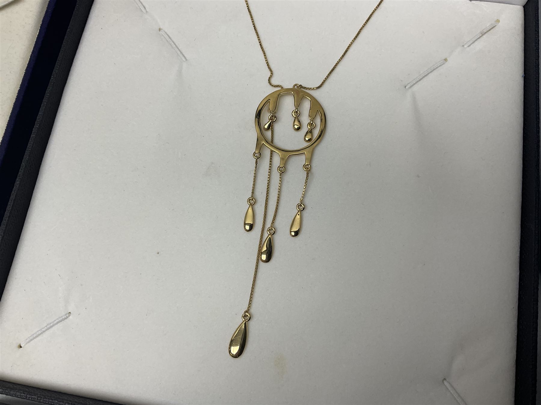 Silver-gilt drip design Lucy Q necklace, designed by Lucy Quartermaine, amber necklaces, silver-gilt stone set heart pendant, 10ct gold single stone set stud earrings, silver interchangeable pearl hoop earrings and a collection of costume jewellery and wristwatches 