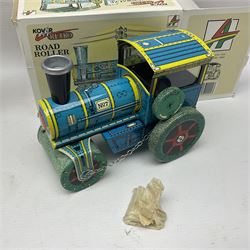 Kovap - eleven tinplate models to include Tractor and Trailer, Road Roller 1927, Moving Moneybox 1924, Hawkeye type B 1924, Boy on a Tricycle; all in original boxes 