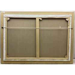 James Miller (British 1962-): 'Columbia and Shamrock II - America's Cup 1901', oil on canvas signed 64cm x 94cm