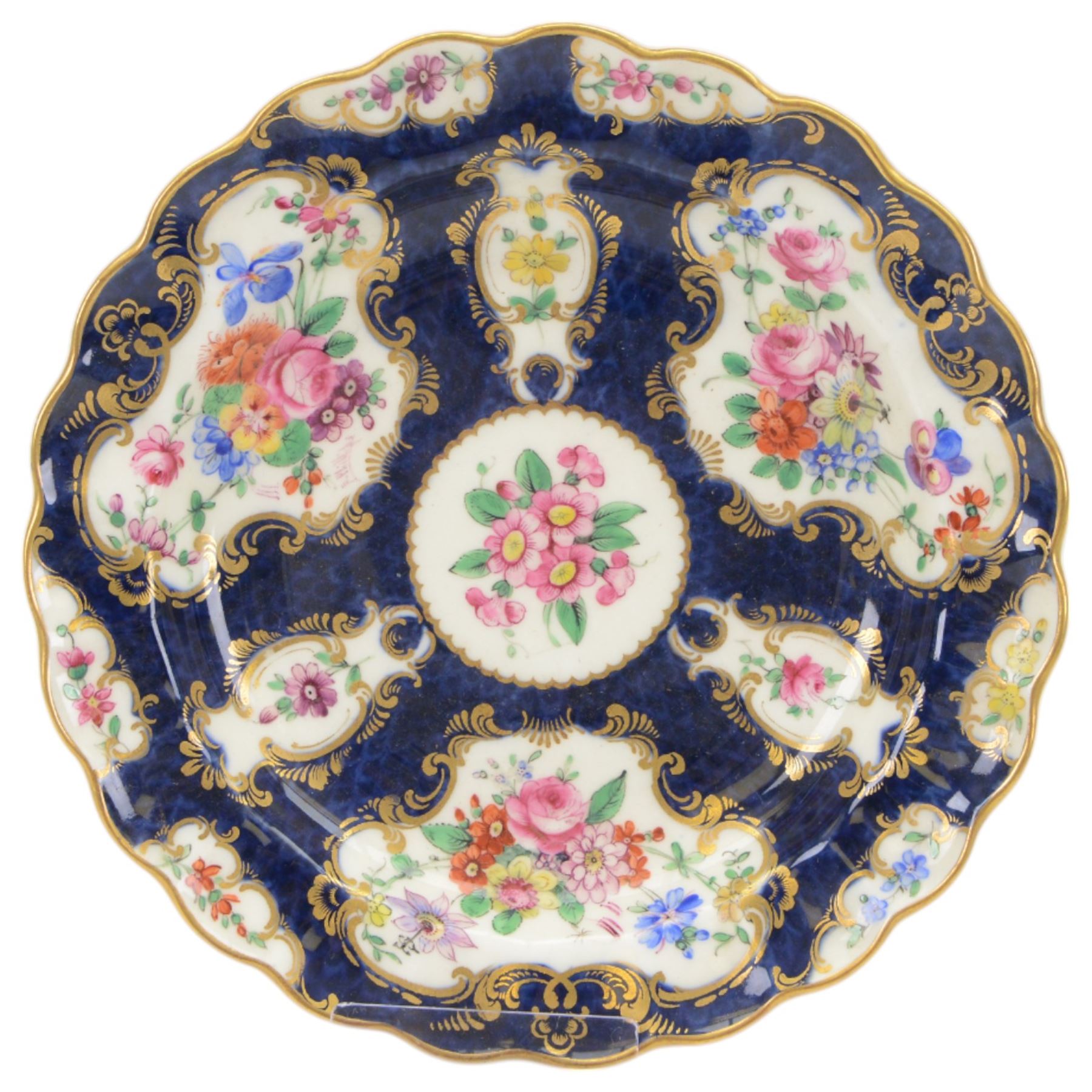19th century and later cabinet plates, including Royal Worcester, Royal Crown Derby and Coalport examples, all painted with birds and flowers, largest D26cm
