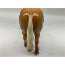Beswick Norwegian Fjord Horse in Dun gloss, no. 2282, printed mark beneath, H16cm
