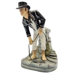 Michael J Sutty limited edition Seaman figure from the Trafalgar Period (1805), 93/250, from the British Naval Figures series, H21cm