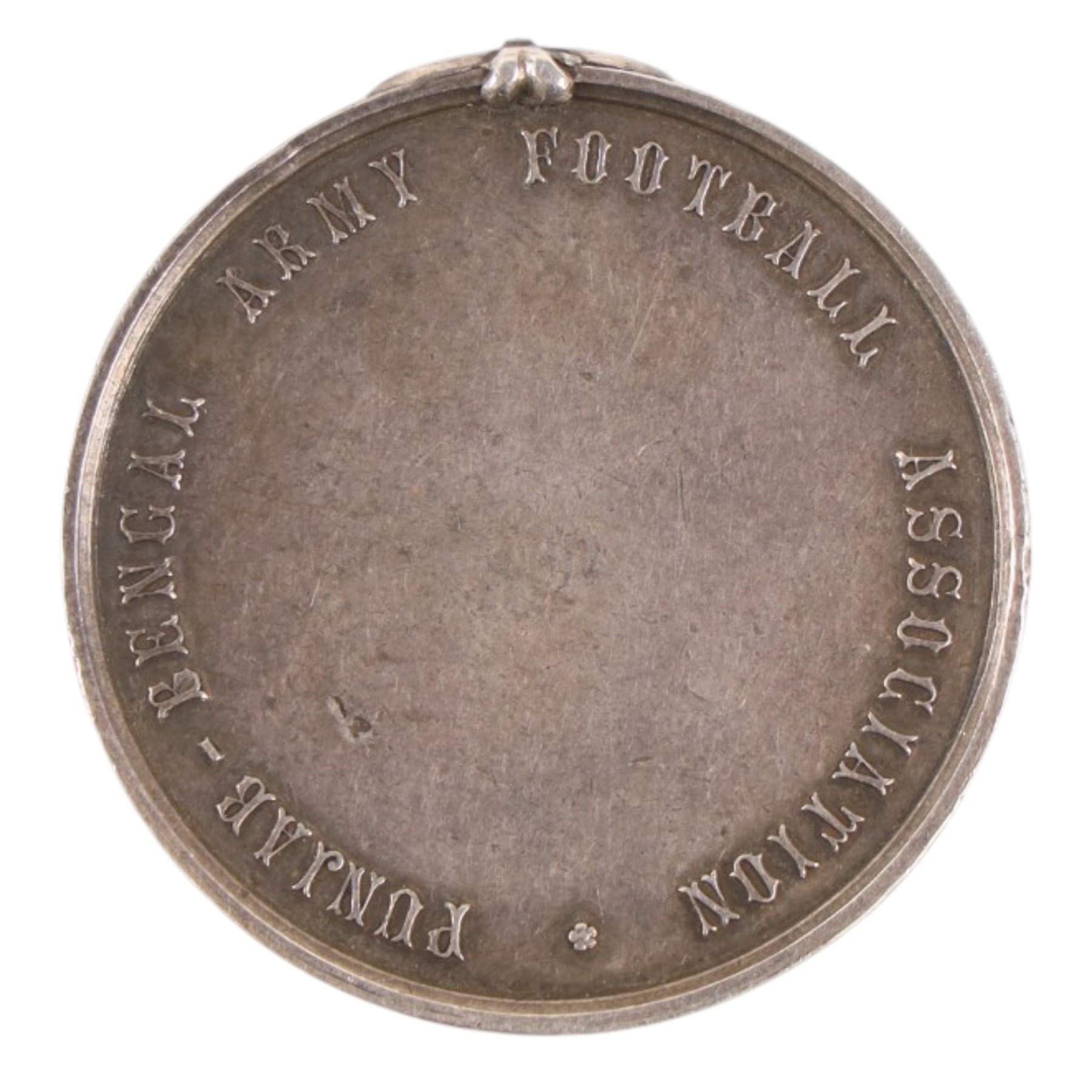 Silver open faced pocket watch by Joseph Marshall, together with a silver Army football medal