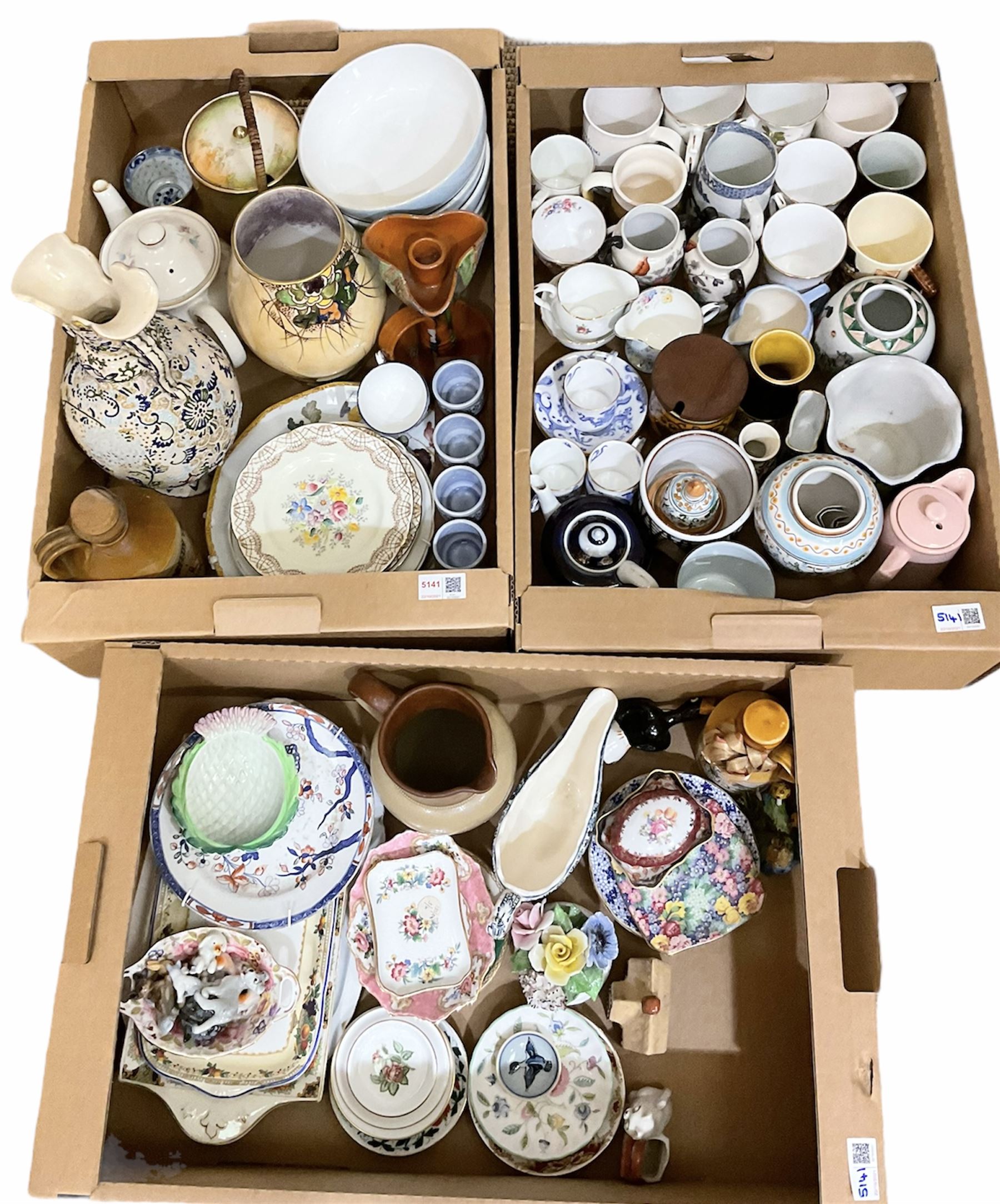 Assorted ceramics, to include Hornsea, Carlton Ware, Copeland & Garrett, various teawares and other decorative ceramics, etc., in three boxes 