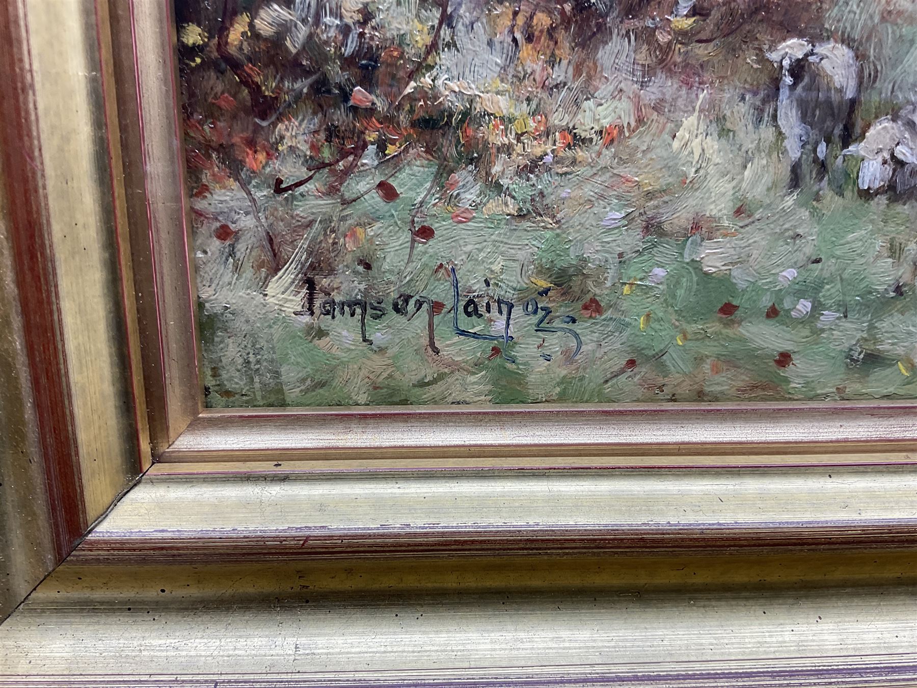 Tomson Laing (Scottish fl.1890-1904): Stirling Castle, oil on artist's board signed 25cm x 39cm
Provenance: with Calton Gallery, Roal Terrace, Edinburgh Spring Exhibition 1994, label verso