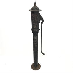 Victorian cast iron water pump, H155cm