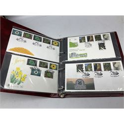 Various Royal Mail PHQ cards, first day covers, World stamps including Poland, Uruguay, Pakistan etc, housed in sixteen albums / folders, in one box