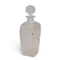 Quantity of table glass including Stuart liqueur decanter, Edinburgh bowl, three Roemer style wine glasses, etched glasses, heavy cut glass bowls etc, together with a Victorian silver-plated presentation goblet for Glasgow Academical Club, Athletic Sports, 1871, in two boxes