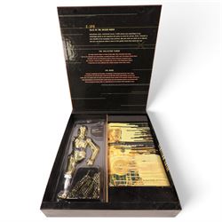 Four Hasbro The Kenner Collection Star Wars Masterpiece Editions, comprising Aurra Sing Dawn of the Bounty Hunters, Anakin Skywalker The Story of Darth Vader and two C-3PO Tales of the Golden Droid, all boxed