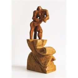 Graham Kingsley Brown (British 1932-2011): 'Wading Female', woodcarving W8cm x D4cm x H18cm
Provenance: consigned by the artist's daughter - never previously been on the market.