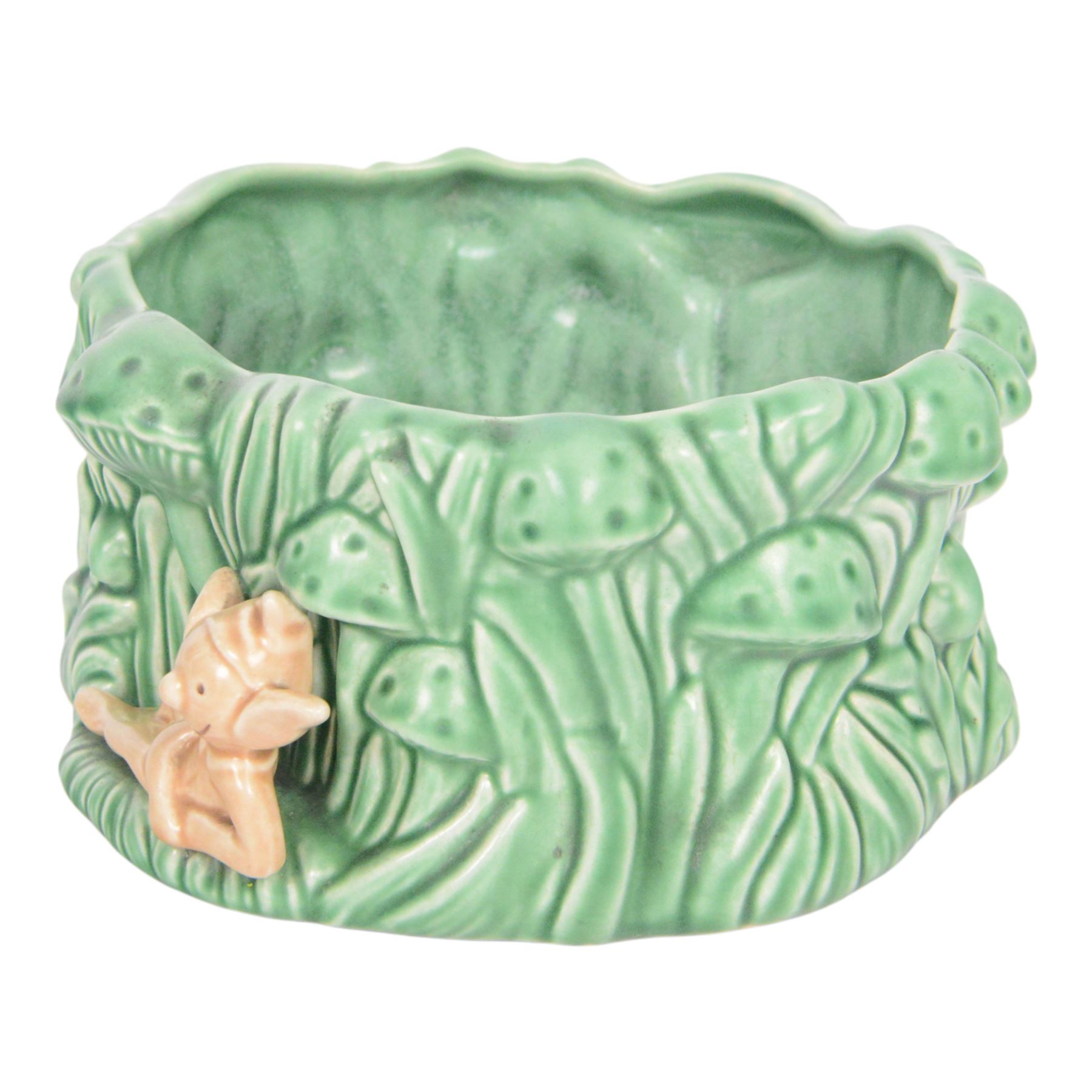 Bretby twin handled vase, together with Sylvac pixie bowl and two jugs