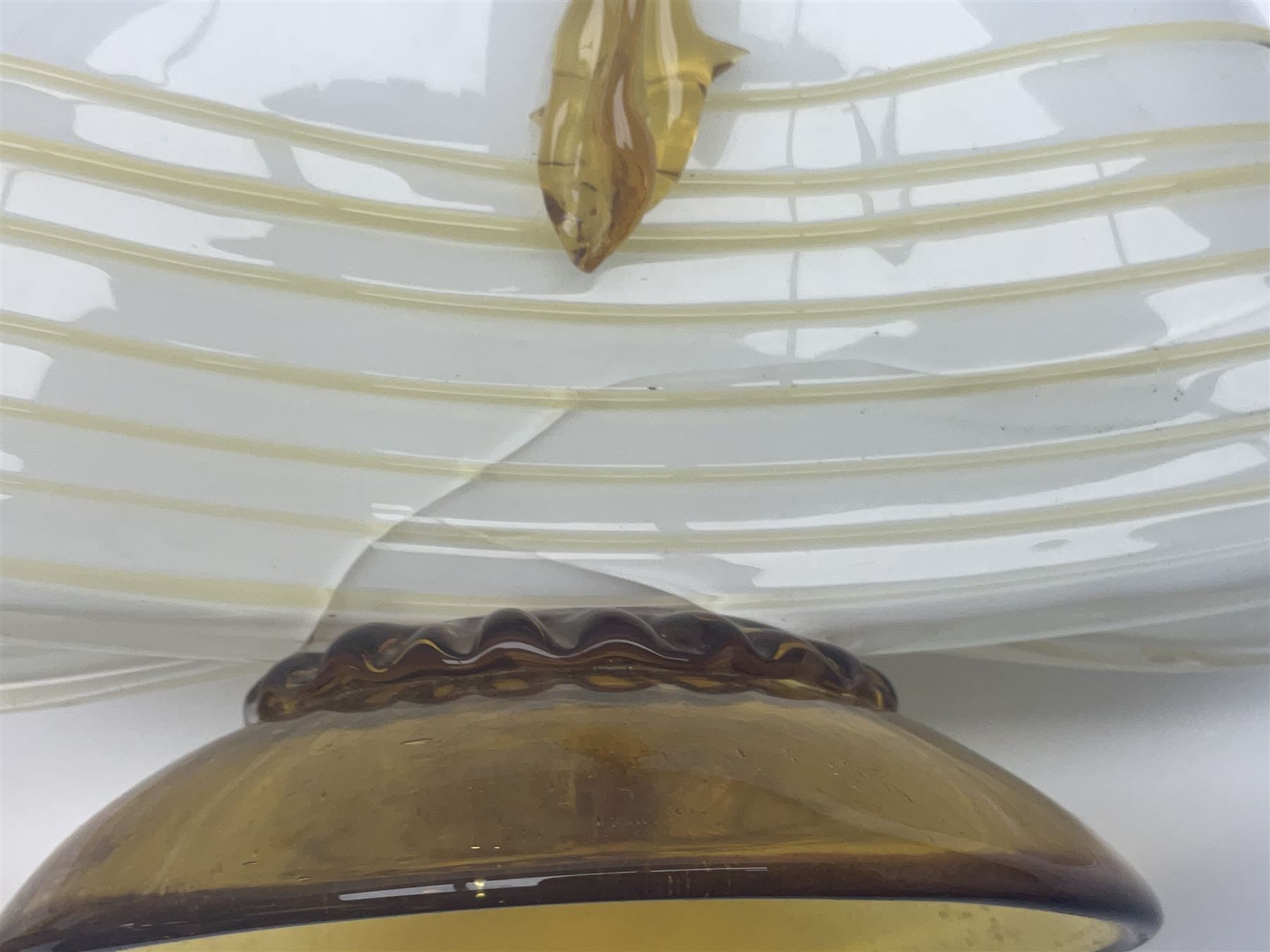 Pair of murano glass figures of Courtesans, H37cm