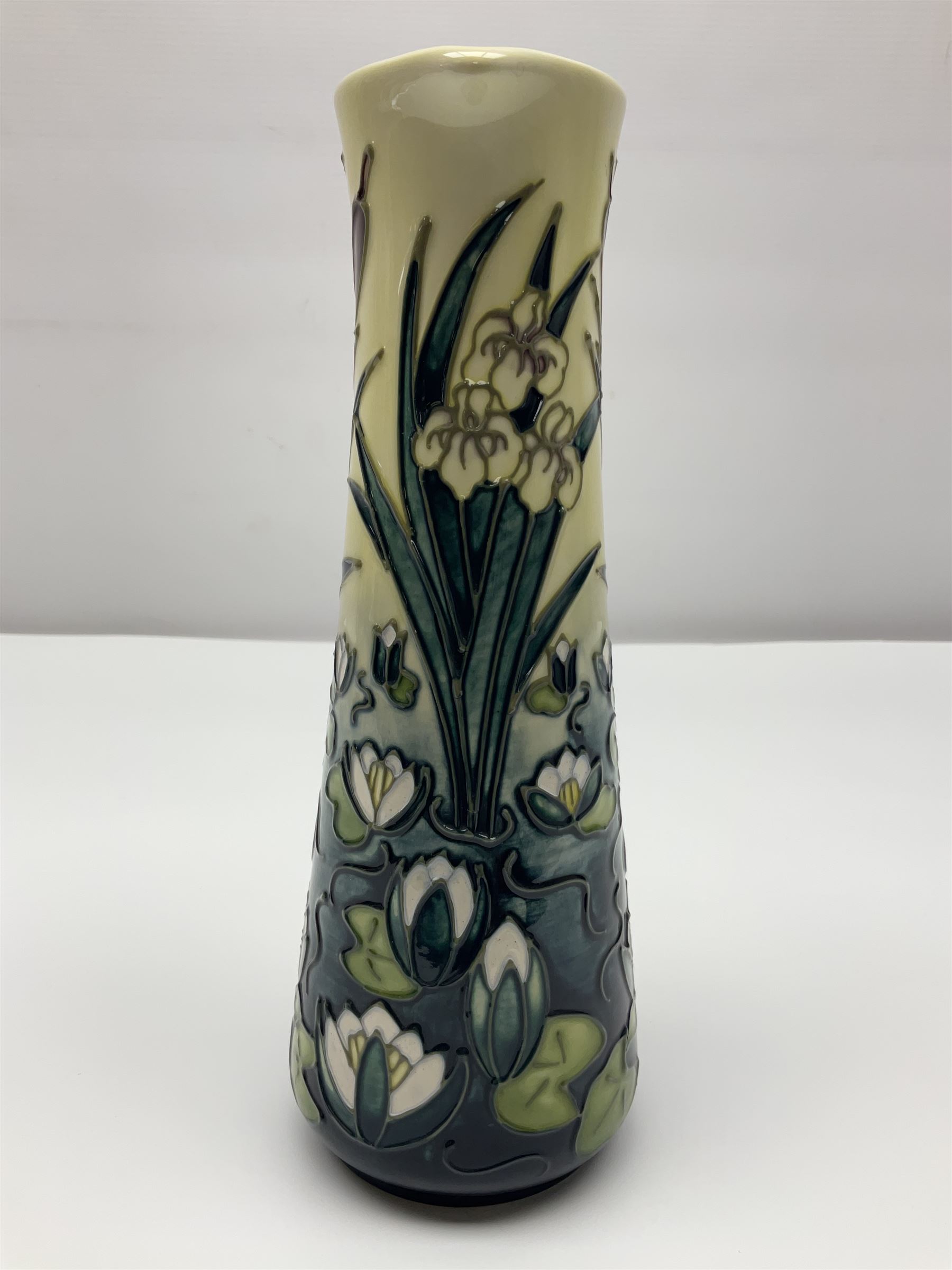 Moorcroft jug, decorated in Bulrush and Water Lily pattern, with printed marks beneath, H24cm