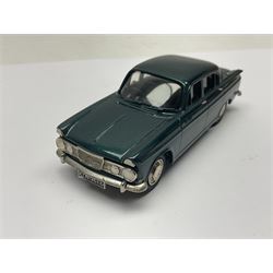 Three Lansdowne Models 1:43 scale models - 1965 Humber Sceptre MkII Four Door Saloon; 1970 Hillman Avenger 4-Door De Luxe (Firebrand Red); and 1945 Sunbeam Talbot Ten (Gunmetal Grey); all boxed (3)