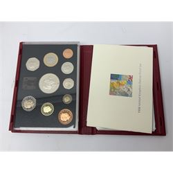 Six The Royal Mint United Kingdom proof coin collections, dated 1995, 1996, 1998, 2002, 2006 and 2007 all cased with certificates