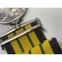 ERII Africa General Service Medal with Kenya clasp awarded to 22794613 Cpl. T. Leech R.A.M.C.; with ribbon