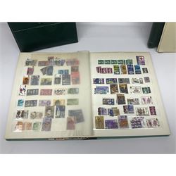 Queen Elizabeth II Great British first day covers with special postmarks and printed addresses, other covers, QEII used postage stamps, Basutoland, Southern Nigeria and other world stamps, housed in various albums, stockbooks, folders and loose, in one box