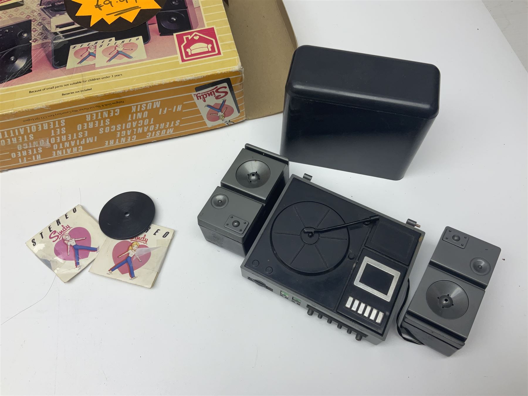 Sindy - furniture and accessories comprising dining suite with separate dresser; two beds; Garden Set; Music Centre; all  boxed; three-piece bedroom suite; settee; Hostess Trolley; two coffee tables; and four-piece bathroom suite including shower cubicle