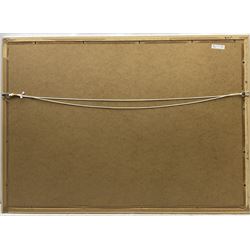 After K Hauff (British early 20th century): 'Whitby - It's Quicker By Rail!', Art Deco Style LNER lithograph poster reprinted c1980 originally pub. c1930, 68cm x 99cm