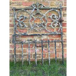 19th century wrought iron pedestrian gate. H109cm, W86cm.  - COLLECTION BY APPOINTMENT FROM: The White House, Thirsk Road, Easingwold, York, YO61 3NF - CALL 01723 507111 TO ARRANGE