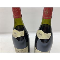 Domaine des Vieilles Caves, 1995, Moulin À Vent, unknown contents and proof, seven bottles