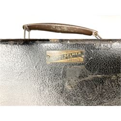 Brass tenor saxophone by Adolphe SAX, 84 Rue Myrha, Paris,  No.938 serial number 12097, H75cm excluding crook; in hard carrying case bearing plaque for Henri Selmer