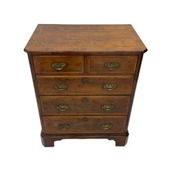Queen Anne style yew wood, HIFI / TV cabinet, chest 