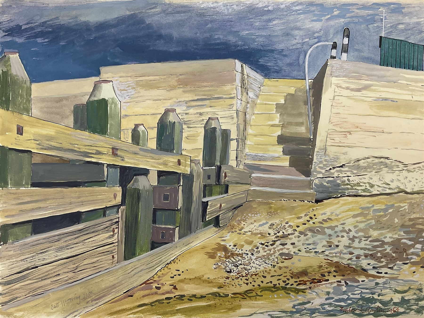 Frederick George Austin (British 1902-1990): 'East Wittering - Sussex', watercolour signed titled and dated 1954, 28cm x 38cm (unframed)
Provenance: direct from the granddaughter of the artist