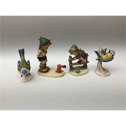 Beswick figures to include seated koala bear, 'Boson' bulldog, pair of lambs, birds, etc and further bird and animal figures to include Country Artists 'Otter Swimming' and other examples by Goebel, Leonardo Collection and Wade etc
