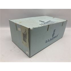 Lladro figure, Attorney, modelled as a man leaning against draws, sculpted by Salvador Furió, with original box, no 5213, year issued 1984, year retired 1997, H35cm