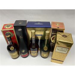 Mixed alcohol, to include Hennessy very special cognac, Martell VSOP cognac, De Valcourt Napoleon French brandy, etc, various contents and proof (5)