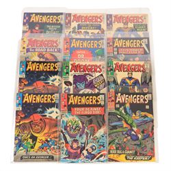 Twenty-two Marvel Silver Age 'The Avengers' comic books, spanning years1965-1967, comprising issues #21-#40, including some duplicates