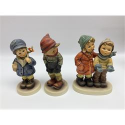 Twenty six Hummel figures by Goebel, to include What a Smile, Horse Trainer and Hear Ye, Hear Ye