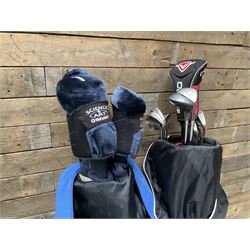 Two sets of golf clubs maruman and adidas