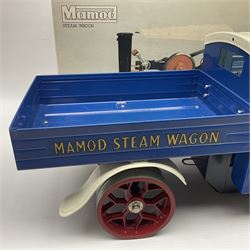 Mamod SW1 ‘Steam Wagon’ live steam, in blue and red, in original box 