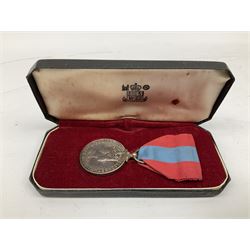 Case engraved Imperial Service Medal for civilian Ethel Barker 