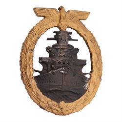 WWII German Third Reich Kriegsmarine High Seas Fleet Badge