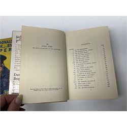 Collection of Hodder and Stoughton yellow jacket version books, to include Sydney Horler, George Goodchild, Dornford Yates, Leslie Charteris etc 