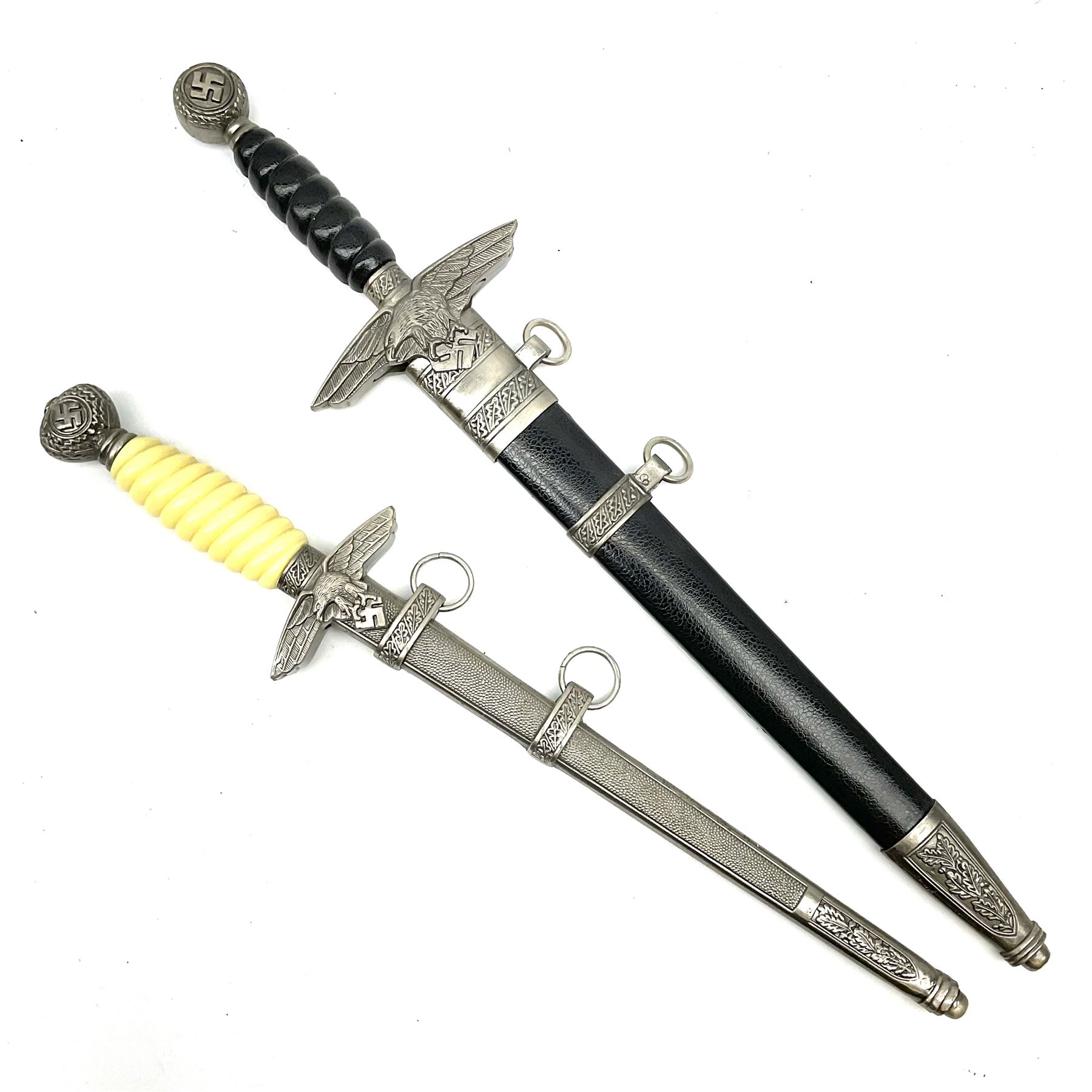 Two reproduction WW2 German daggers Luftwaffe officer's first pattern