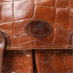 Mulberry brown Congo leather cross-body satchel / briefcase, with long adjustable strap, serial no. 723372, W37cm approx