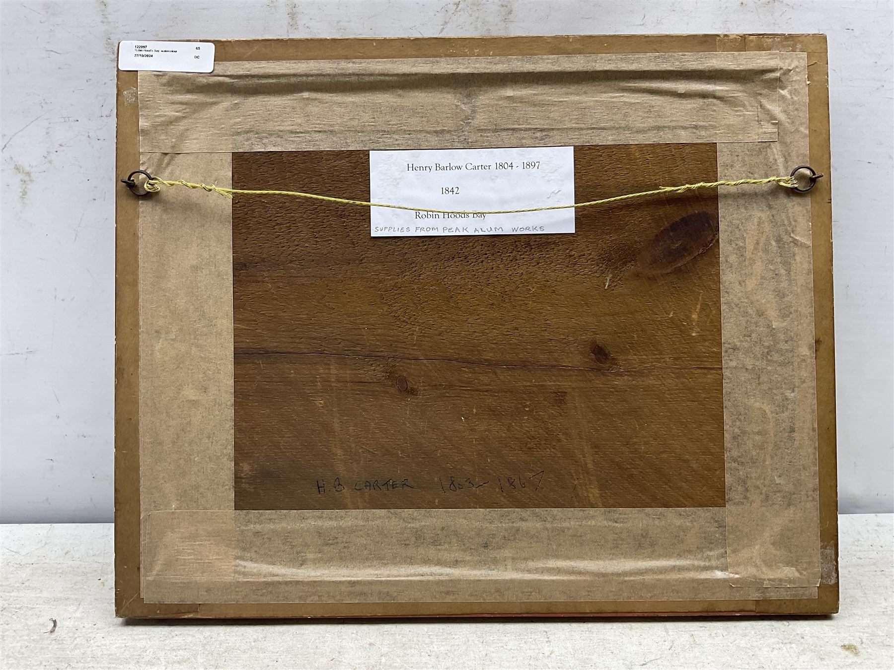 English School (Mid 19th century): Robin Hood's Bay, watercolour unsigned dated 1842, 17cm x 25cm