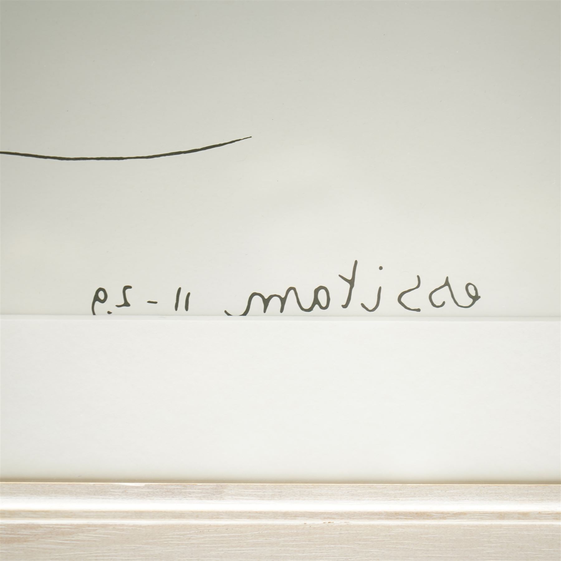 After Henri Matisse (French 1869-1954): 'Composition Fond Bleu' and 'Jeune Fille Rêvant près d'un Bocale de Poissons', two lithographs signed in the plate max 46cm x 63cm (2)