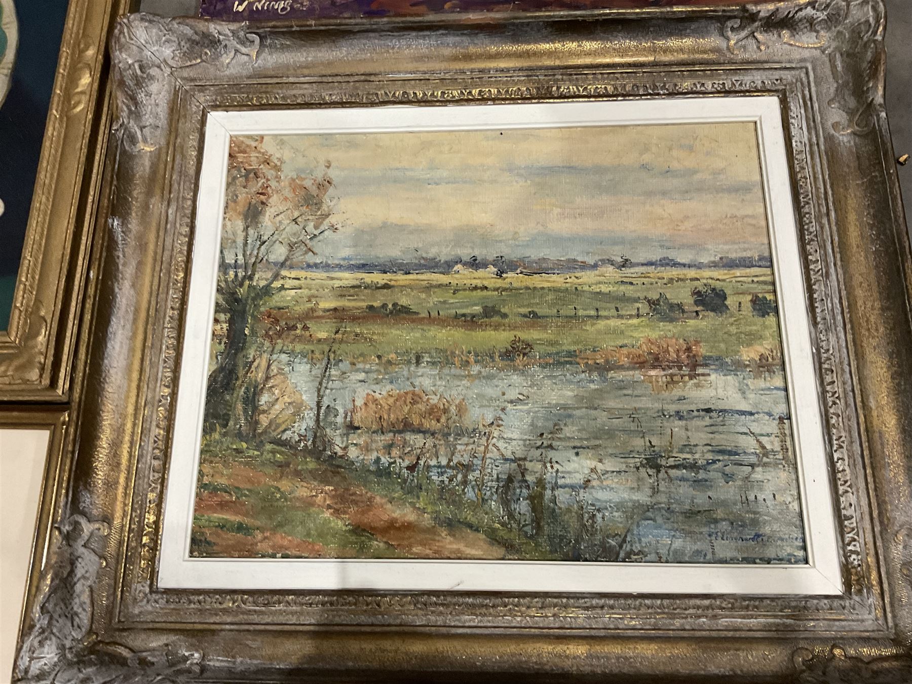 Collection of paintings in various media, artists including George Stanfield Walters, Fred Baird, Ronald Pawson, Alan Stuttle, Lila Miller, etc (14)