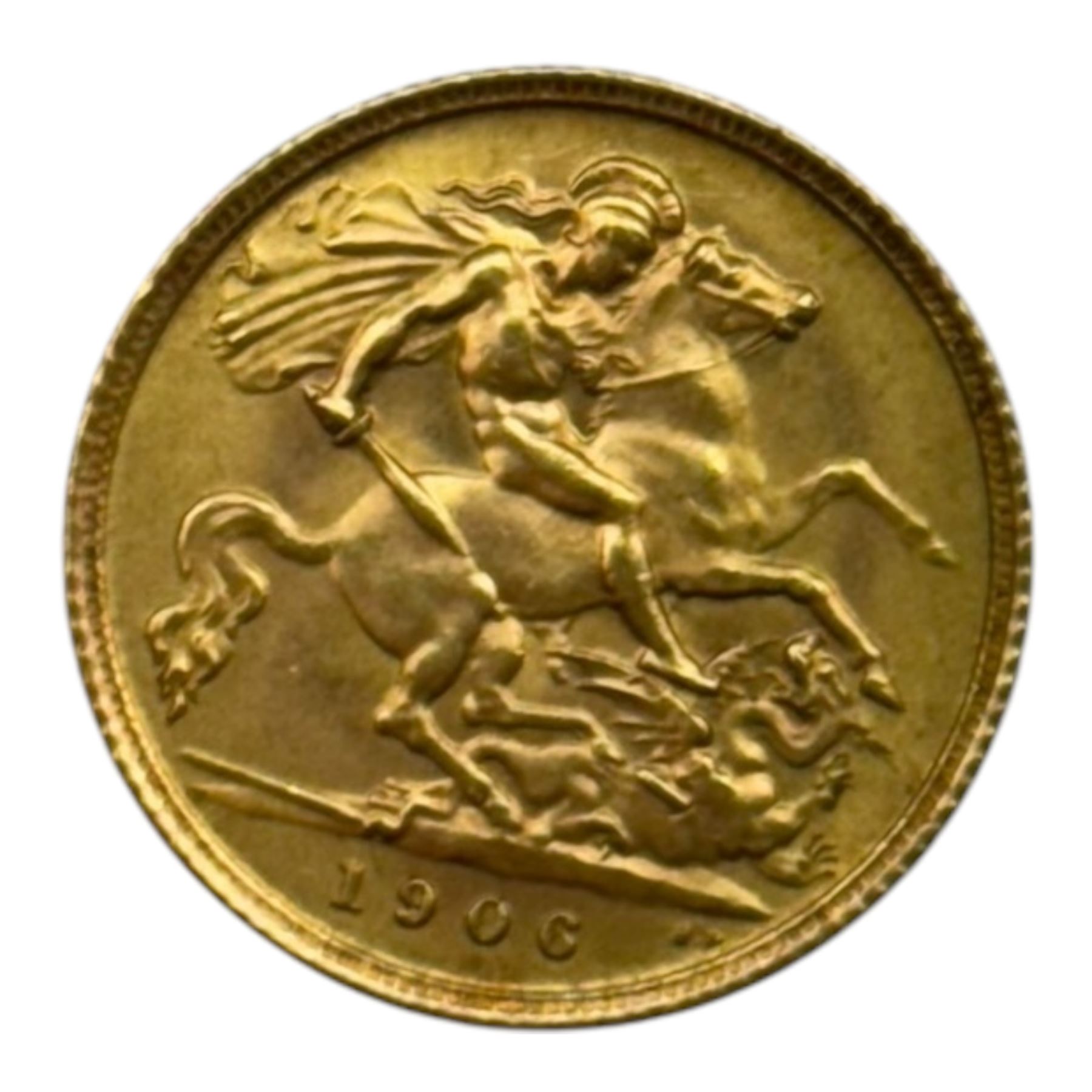 King Edward VII 1906 gold half sovereign coin