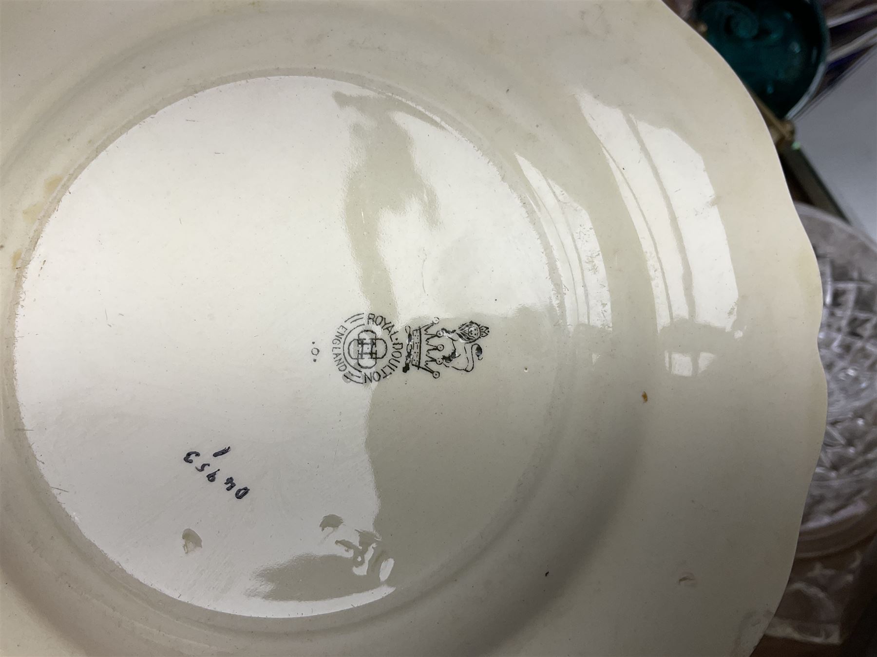 Five Goebel Hummel figures including Trumpet Boy, Max and Moritz and Soloist, Doulton Lambeth miniature tankard, Caithness Paisley Twist paperweight, Duchess Winchester tea and dinner wares and a collection of other ceramics and glassware, etc, in five boxes