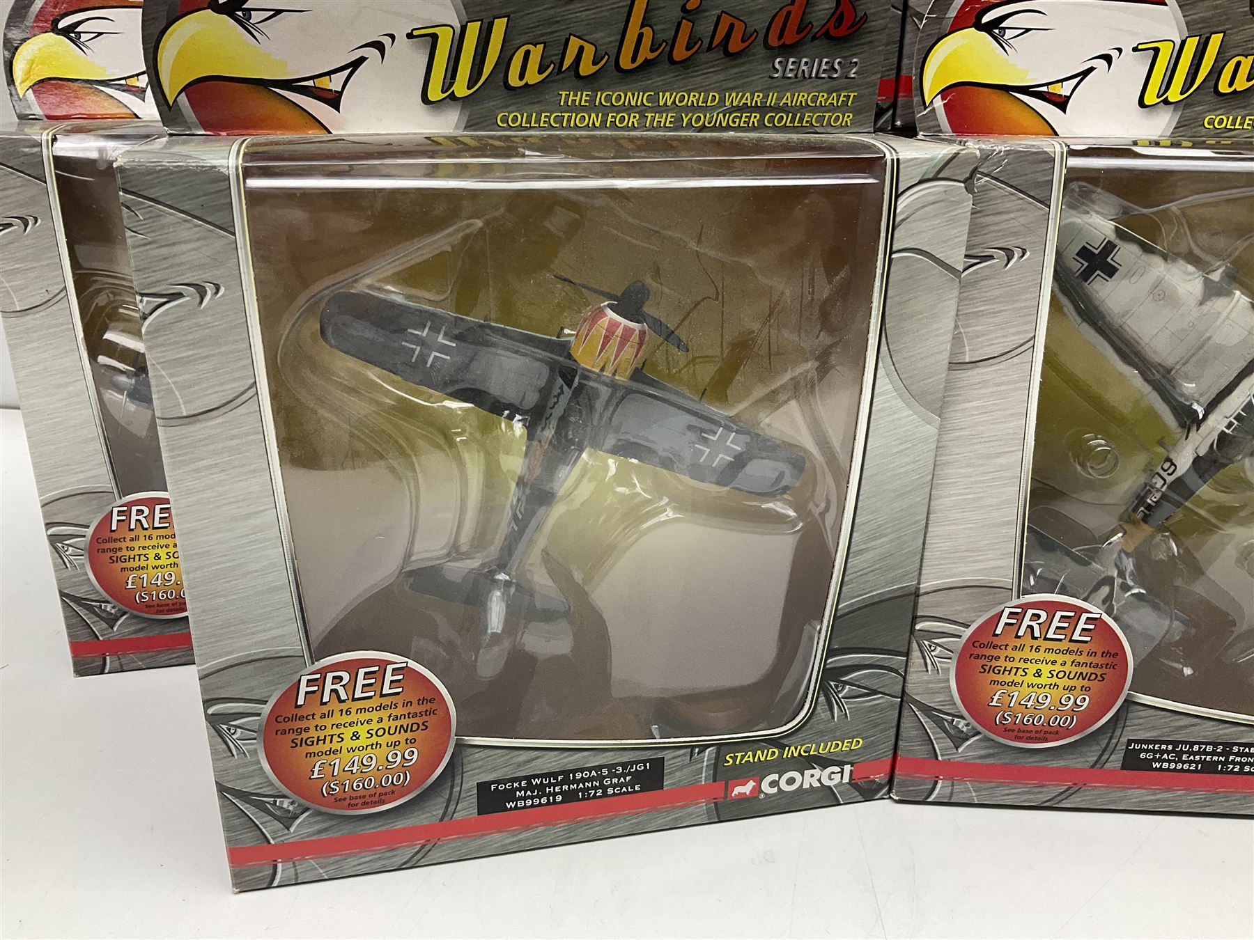 Corgi Aviation Archive - thirteen 'War Birds' Series 2; all boxed (13)