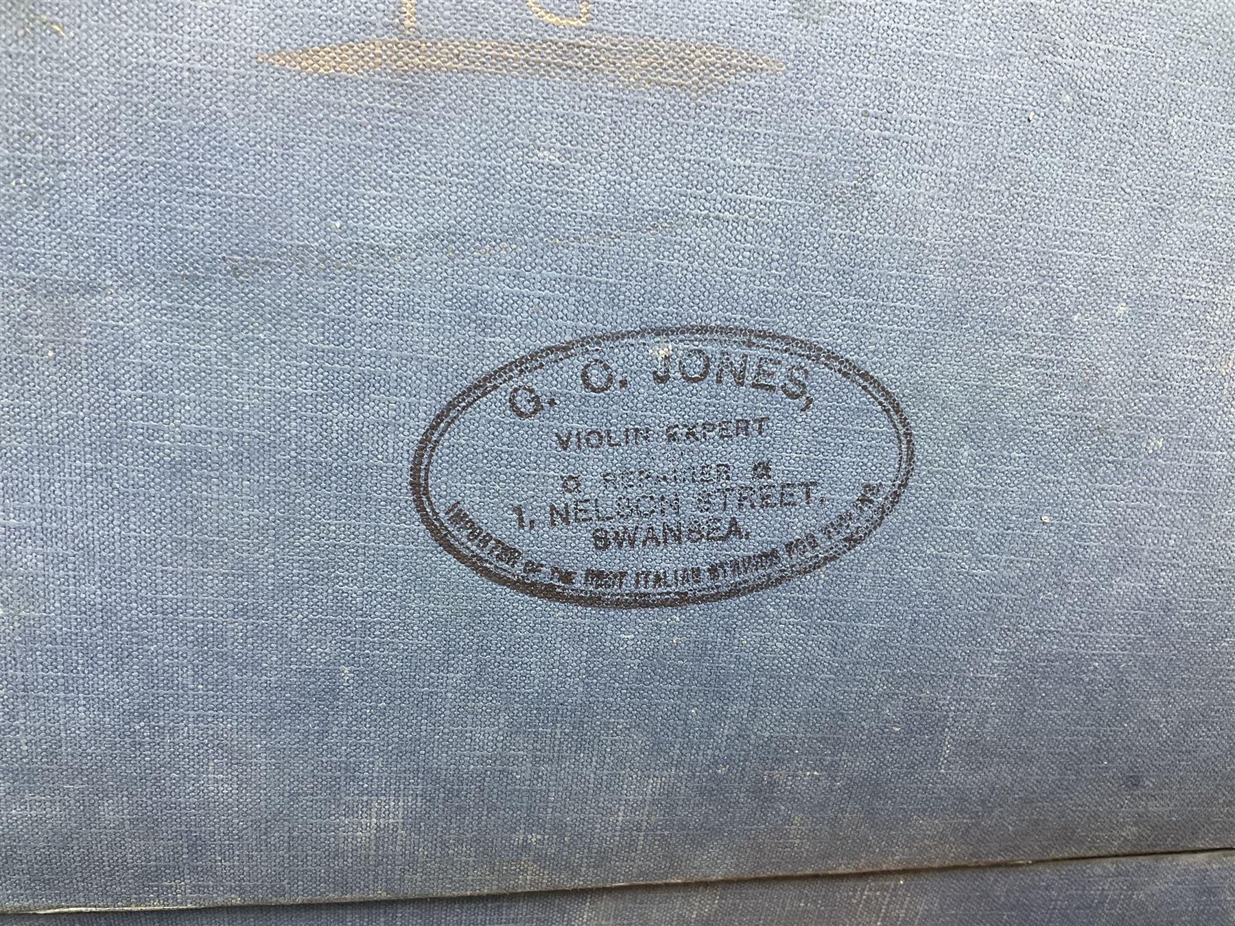 Saxony violin c1900 with 36cm two-piece maple back and ribs and spruce top; bears label 'Antonius Stradivarius Cremonensis Faciebat Anno 17**' L59cm overall; in carrying case