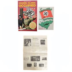 Guernsey Weekly Press, Tuesday May 15th 1945, together with two books on the occupied Chan...